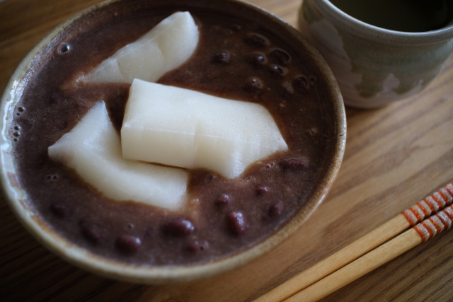 柔らか餅のおしるこ