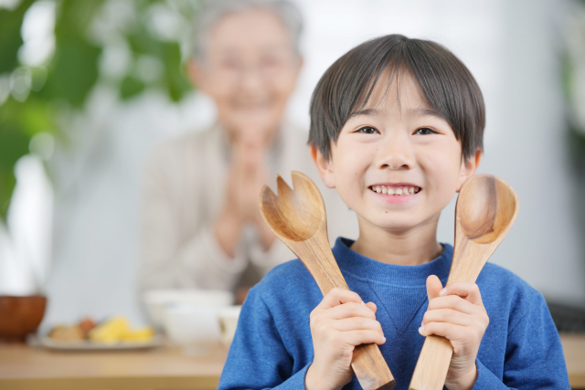 笑顔の男の子