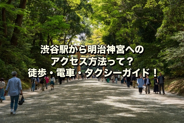 渋谷駅から明治神宮へのアクセス方法って？徒歩・電車・タクシーガイド！